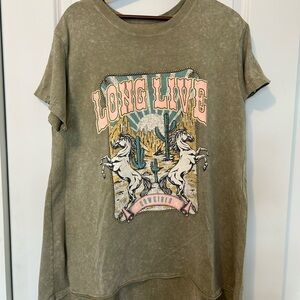 Zutter Oversized Cowgirl Graphic Tee